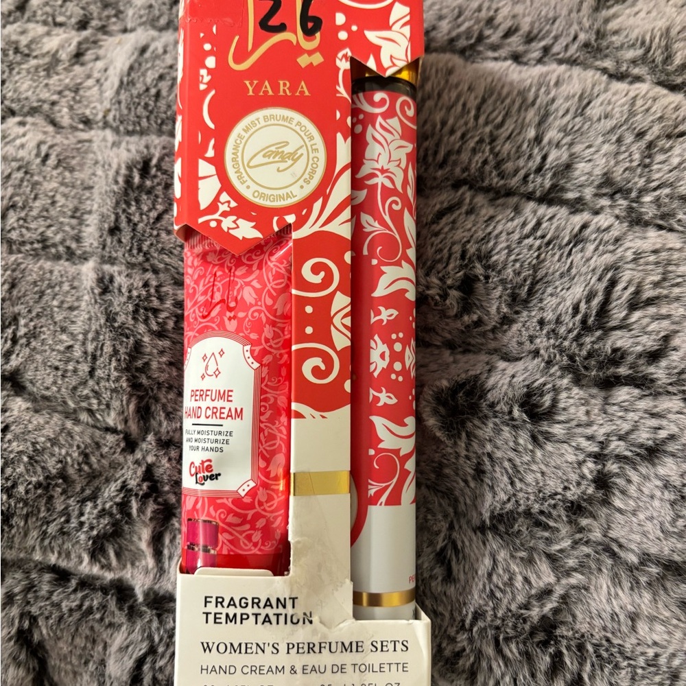 Yara Women's Fragrance and Lotion Duo - Red and Gold